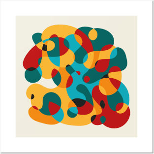 Surreal Shapes (Miro Inspired) Posters and Art